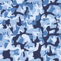 Camouflage pattern background seamless vector illustration. Royalty Free Stock Photo