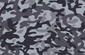 Camouflage pattern background, seamless vector illustration. Classic clothing style masking camo, repeat print. Royalty Free Stock Photo