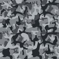 Camouflage pattern background seamless vector illustration. Royalty Free Stock Photo