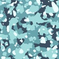 Camouflage pattern background, seamless vector illustration. Classic military clothing style. Royalty Free Stock Photo