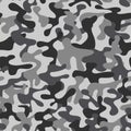 Camouflage pattern. Background of soldier grey. Camouflage pattern background. Classic clothing style masking camo repeat print.