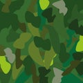 Camouflage Pattern Background Vector Illustration. Cube Patterned Texture Military Camouflage.