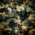 Camouflage pattern green khaki brown beige