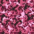 Camouflage pattern. Millatry print. Camo texture, seamless vector wallpaper