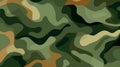 Camouflage pattern with organic shapes. Green camo texture. Backdrop. Concept of military, hunting gear, woodland Royalty Free Stock Photo