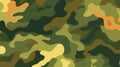 Camouflage pattern with organic shapes. Green camo texture. Background. Concept of military, hunting gear, army uniform Royalty Free Stock Photo