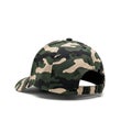 Camouflage pattern snapback cap displayed against white background Royalty Free Stock Photo