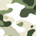 A camouflage pattern with white and green colors Royalty Free Stock Photo