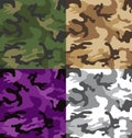 Camouflage patterns (seamless)