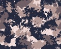 Camouflage repeat pattern made of stains Royalty Free Stock Photo