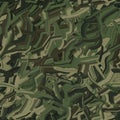 Military camo texture with brush smears. Scrawl camouflage background. Grunge wallpaper for textile print.