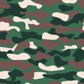 Camouflage seamless background. Vector military texture. Abstract army and hunting masking ornament.