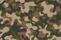 Camouflage seamless dark pattern, military background, vector illustration Royalty Free Stock Photo