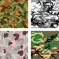 Camouflage seamless pattern Royalty Free Stock Photo