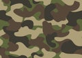 Camouflage seamless pattern. Abstract military or hunting camouflage background. Classic clothing style masking camo Royalty Free Stock Photo