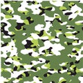 Camouflage seamless pattern, army background in green shades,Abstract military texture, fabric print, solier uniform design. - Vec Royalty Free Stock Photo