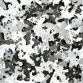 Camouflage seamless pattern background. Classic clothing masking camo print