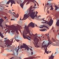 Camouflage pattern background. Urban clothing style masking camo repeat print Royalty Free Stock Photo
