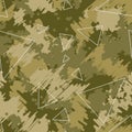 Camouflage seamless pattern background. Modern clothing style masking camo repeat print