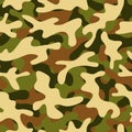 Camouflage seamless pattern Royalty Free Stock Photo