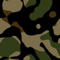 Camouflage seamless pattern. Military background. Vector illustration. EPS 10. Royalty Free Stock Photo