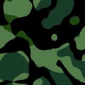 Camouflage seamless pattern. Military background. Vector illustration. EPS 10. Royalty Free Stock Photo