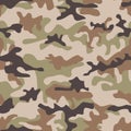 Camouflage seamless pattern. Shapes of foliage and branches. Hunter style.