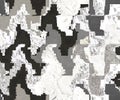 Camouflage seamless pattern. Trendy style army, repeat print