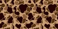 Camouflage Seamless Pattern vector military soldier Duck Hunter isolated wallpaper background Brown