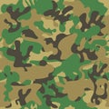 Camouflage seamless pattern. Woodland style