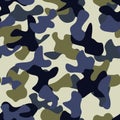 Camouflage Seamless Tillable Pattern Royalty Free Stock Photo