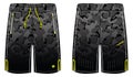 Camouflage Sport Shorts design vector template, Football shorts concept with front and back view for Soccer, basketball, Royalty Free Stock Photo