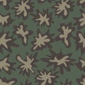 Camouflage square background. Seamless pattern. Military paint. Repeating pattern of khaki spots Royalty Free Stock Photo