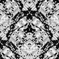 Camouflage style seamless pattern. Vector black and white abstra