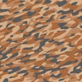 Camouflage Textile Pattern Orange Brown Royalty Free Stock Photo