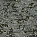 Camouflage urban disruptive block khaki seamless pattern