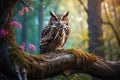 Camouflaged predator: the owl's perfect disguise