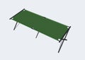 Camp bed Royalty Free Stock Photo