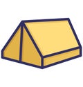 Camp, camping tent Isolated Vector Icon that can be easily modified or edited Royalty Free Stock Photo