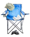Camp chair. Royalty Free Stock Photo