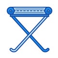 Camp-chair line icon.