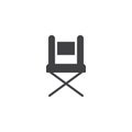 Camp chair vector icon