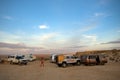 Camp in the desert, Western Sahara Royalty Free Stock Photo