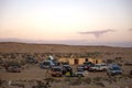 Camp in the desert, Western Sahara Royalty Free Stock Photo