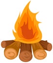 Camp fire Royalty Free Stock Photo