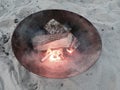 Camp fire Royalty Free Stock Photo
