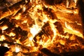 Campfire Hot Coals Royalty Free Stock Photo