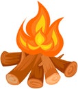 Camp fire Royalty Free Stock Photo