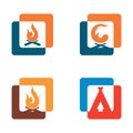 Camp Fire Tent Adventure Picture Share Symbol Icon