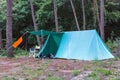 Camp in the forest Royalty Free Stock Photo